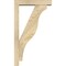 Ekena Millwork Funston Block Rough Sawn Bracket w/ Offset Brace, Douglas Fir, 4"W x 16"D x 28"H BKT0402X16X28FST05RDF - alternate 3